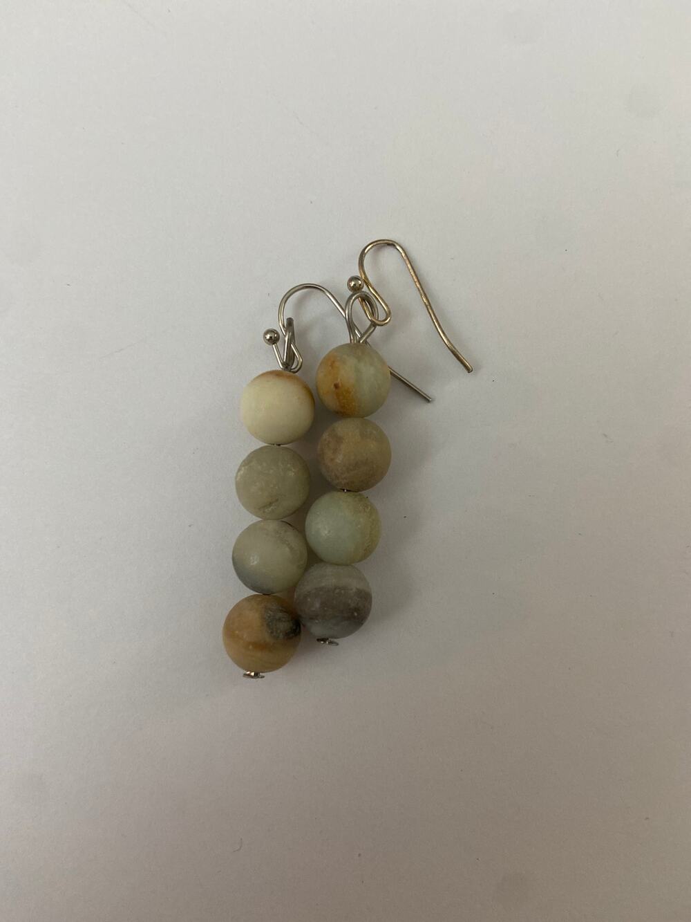 Calcite bead earrings